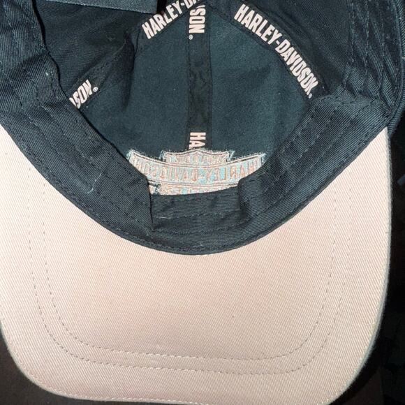 Harley-Davidson Motorcycles Pink and Black Adjustable one size cap hat - Picture 8 of 10